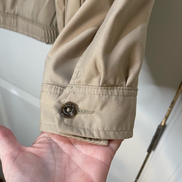 Polo by Ralph Lauren Tan Lightweight Windbreaker Jacket Bi-Swing Size XL - Picture 8 of 9